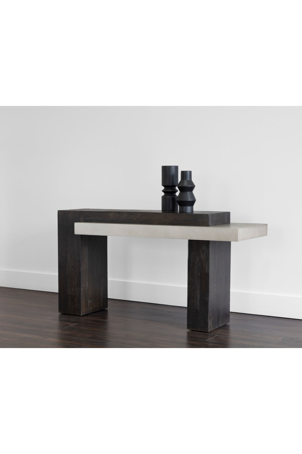 Rectangular Timber-Effect Indoor/Outdoor Console Table by Splendido Herriot, alternate view 11