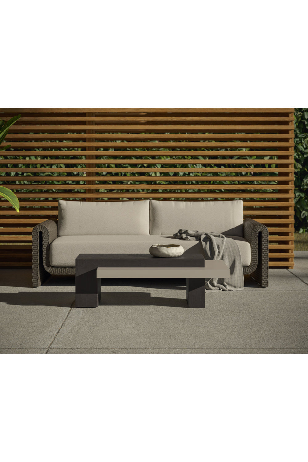 Rectangular Timber-Effect Indoor/Outdoor Coffee Table by Splendido Herriot, alternate view 18