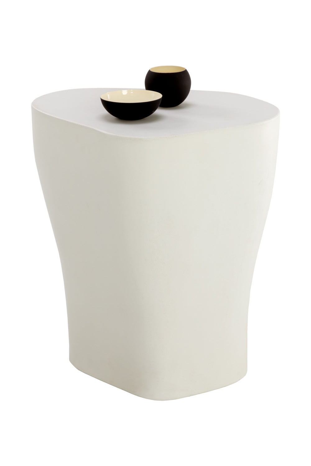 Modern European furniture - White Freeform Outdoor End Table L - www.oroa.com