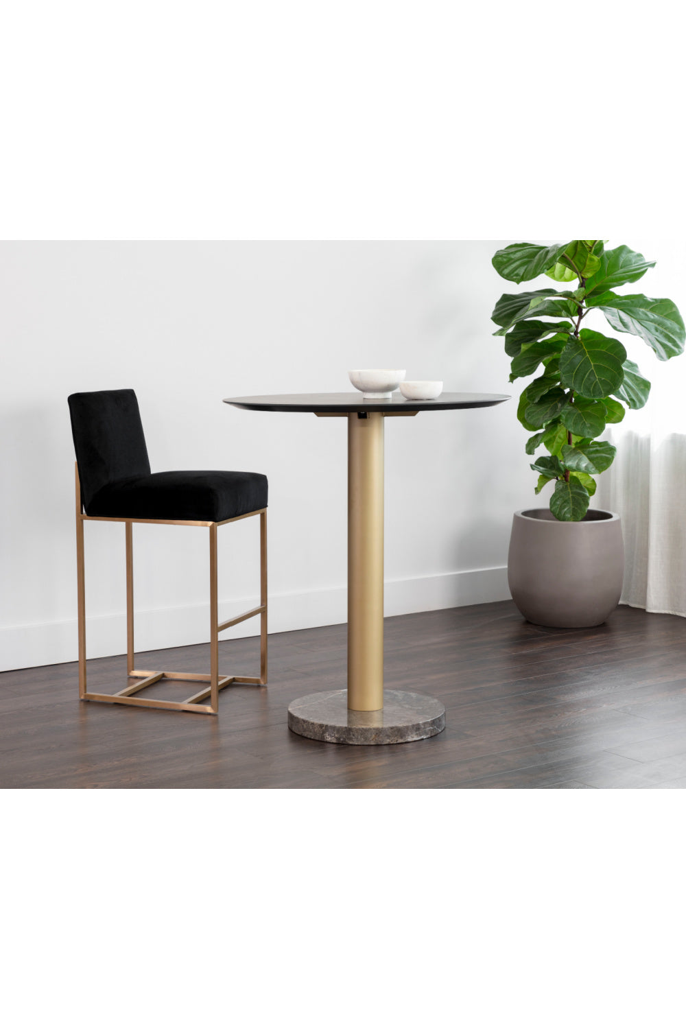 Gray Oak Bar Table by Splendido Monaco Dining Table, alternate view 6