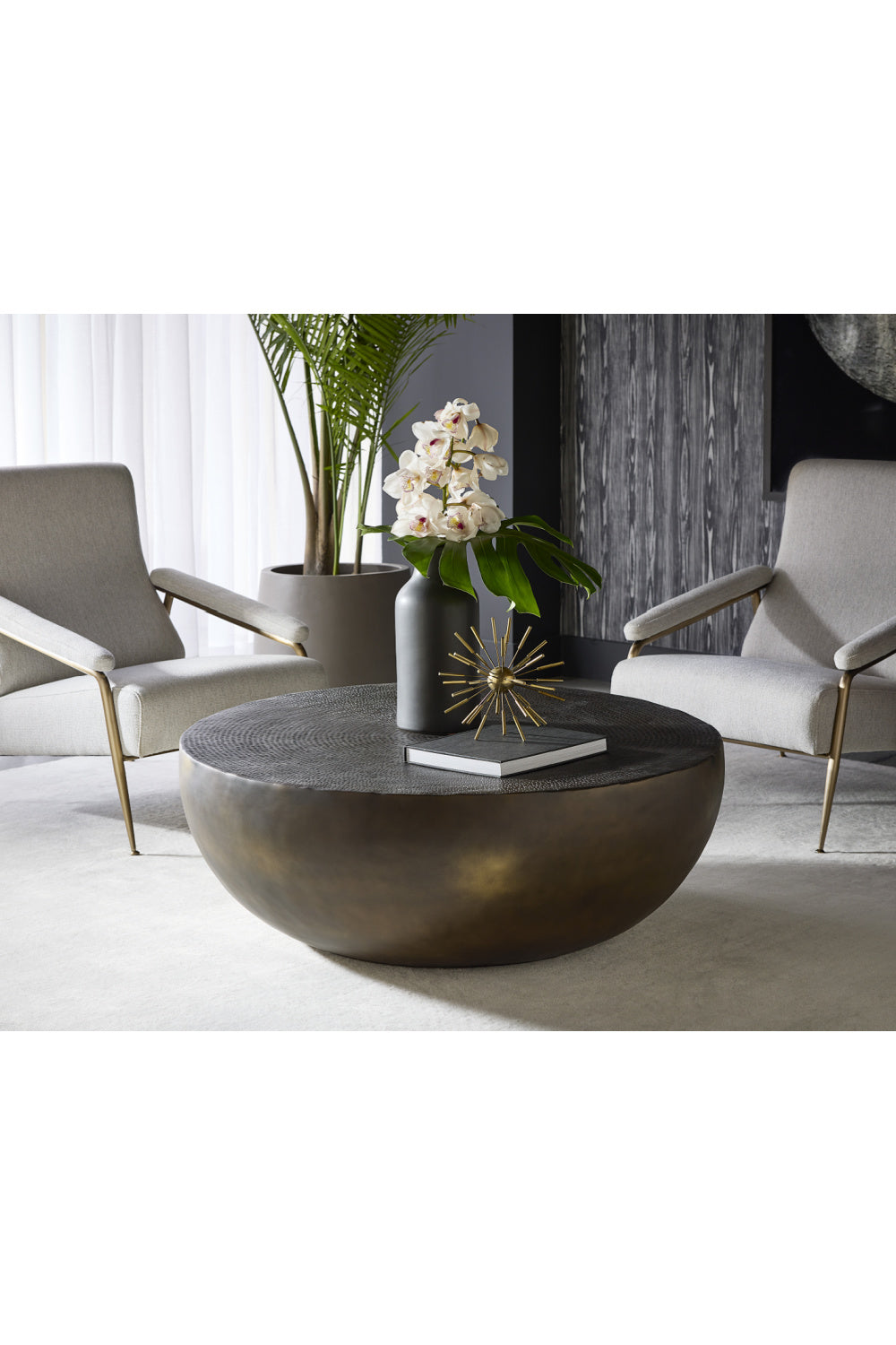 Round Antique Bronze Coffee Table by Splendido Cale, alternate view 5