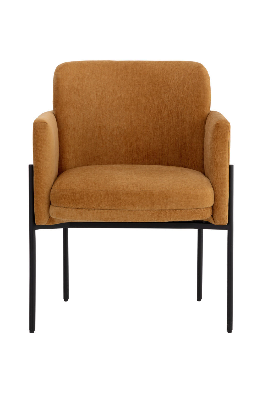 Modern European furniture - Yellow Fabric Dining Armchair - www.oroa.com