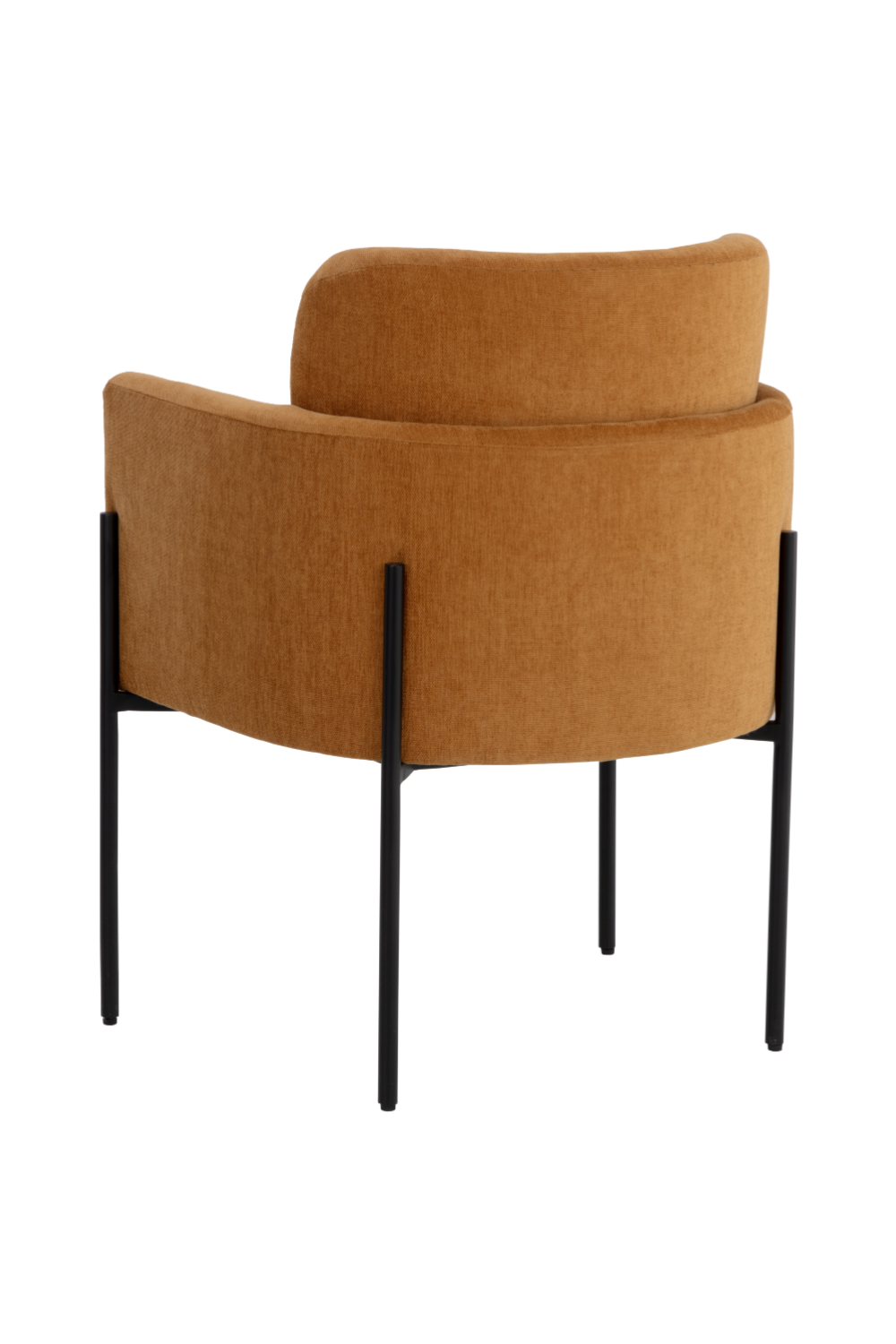 Modern European furniture - Yellow Fabric Dining Armchair - www.oroa.com
