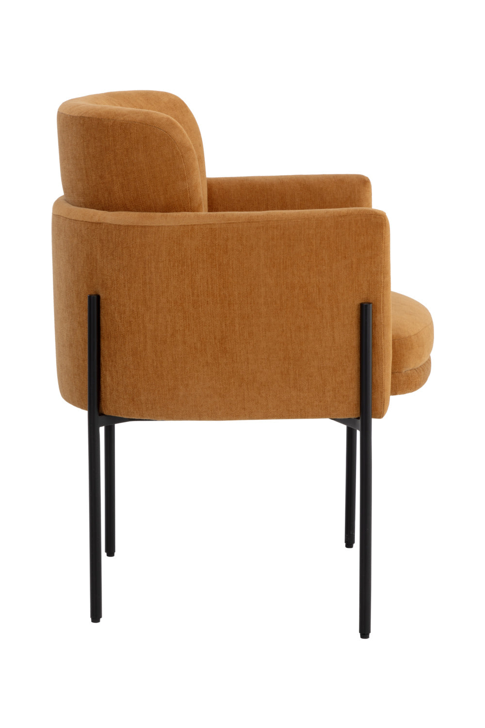 Modern European furniture - Yellow Fabric Dining Armchair - www.oroa.com