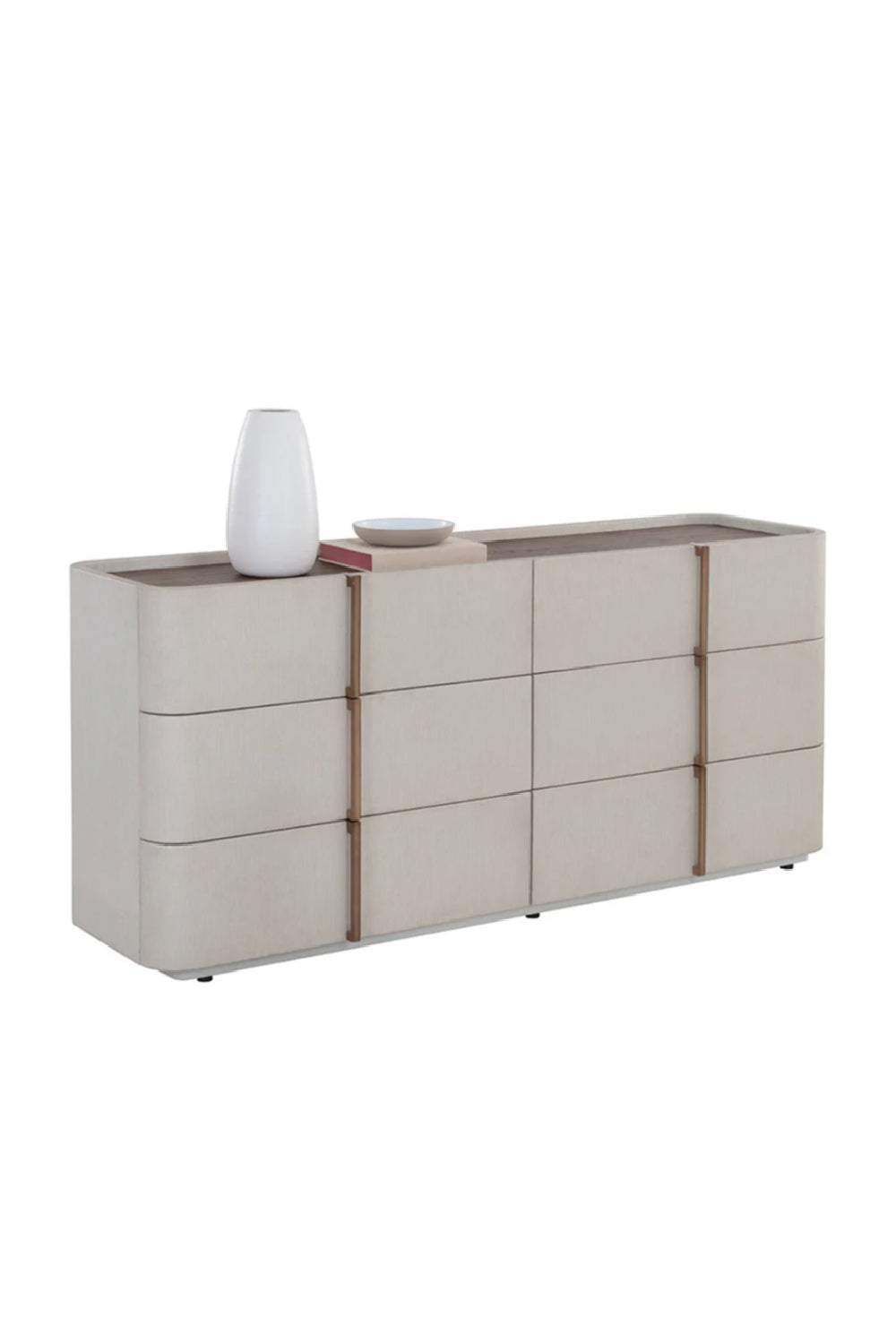 Leather-Look 6-Drawer Dresser by Splendido Jamille, alternate view 4