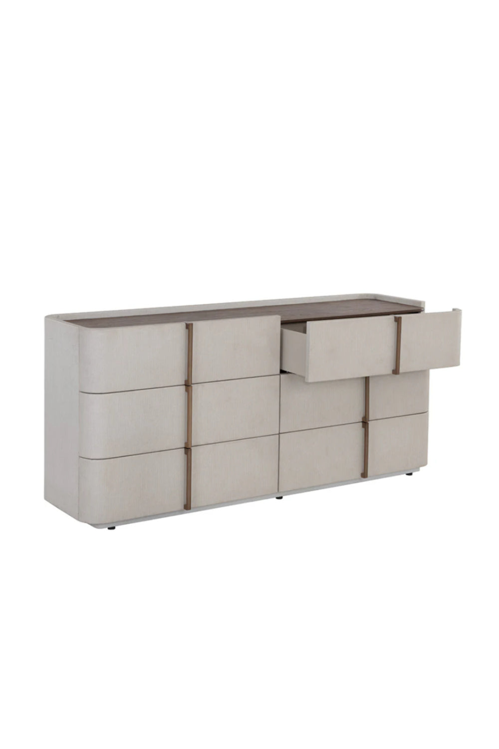 Leather-Look 6-Drawer Dresser by Splendido Jamille, alternate view 3