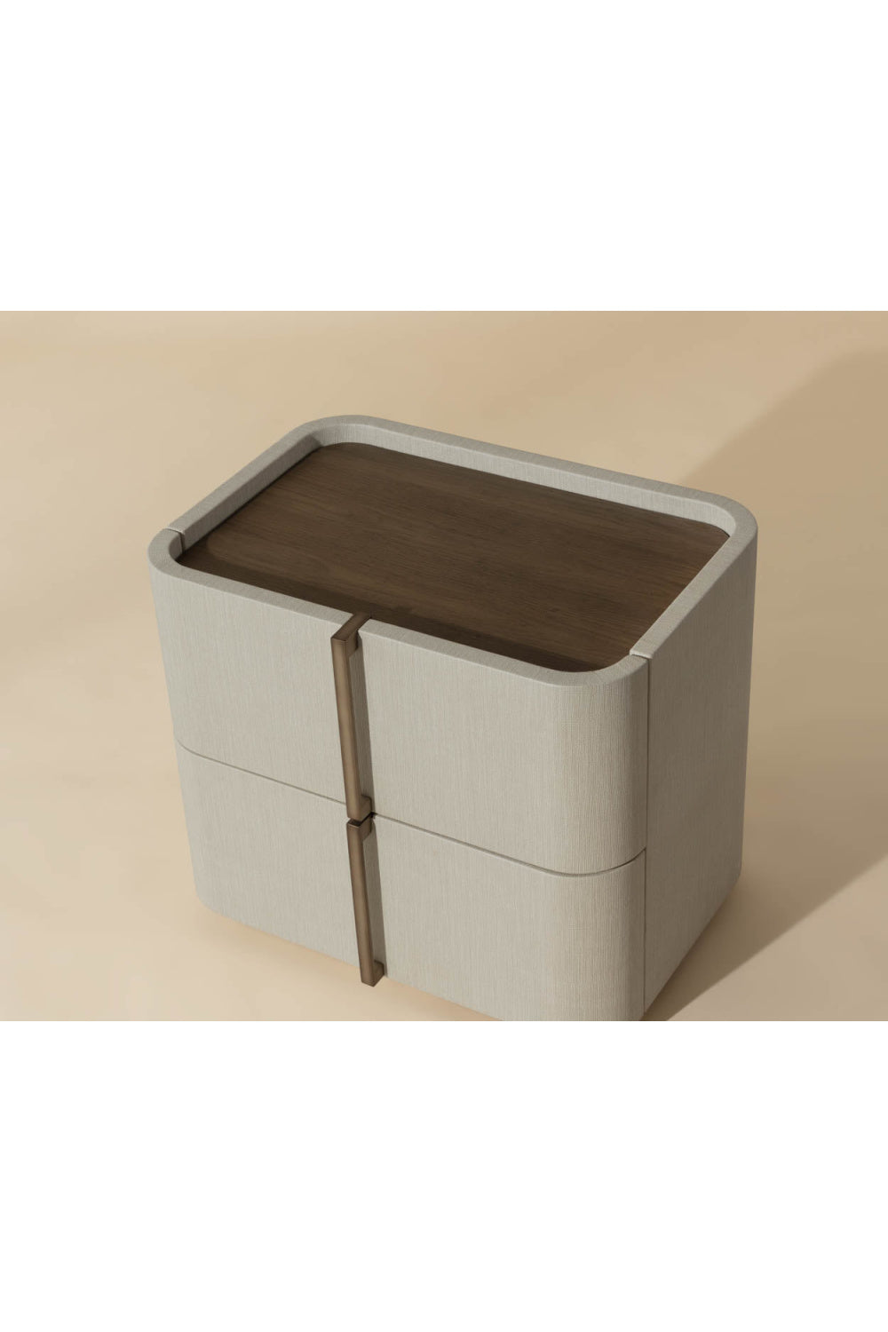 Leather-Look 2-Drawer Nightstand by Splendido Jamille, alternate view 11