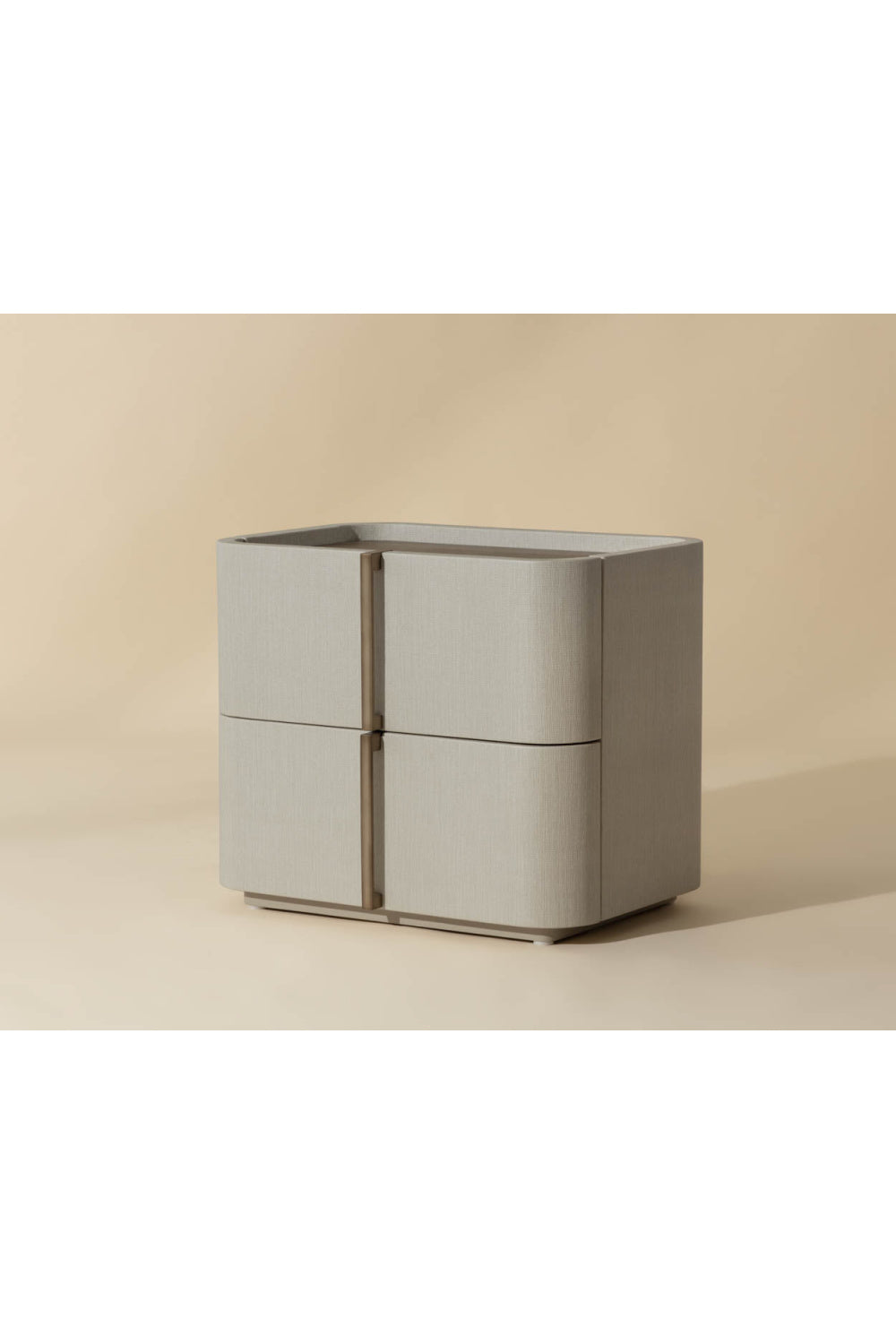 Leather-Look 2-Drawer Nightstand by Splendido Jamille, alternate view 8