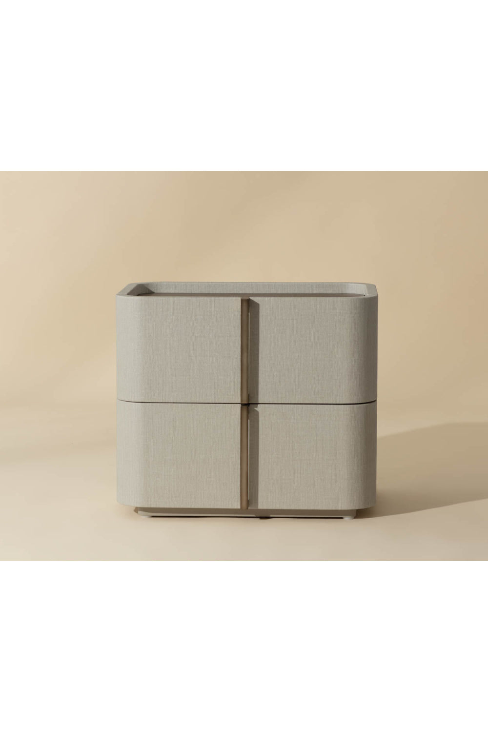 Leather-Look 2-Drawer Nightstand | Splendido Jamille | Oroa.com