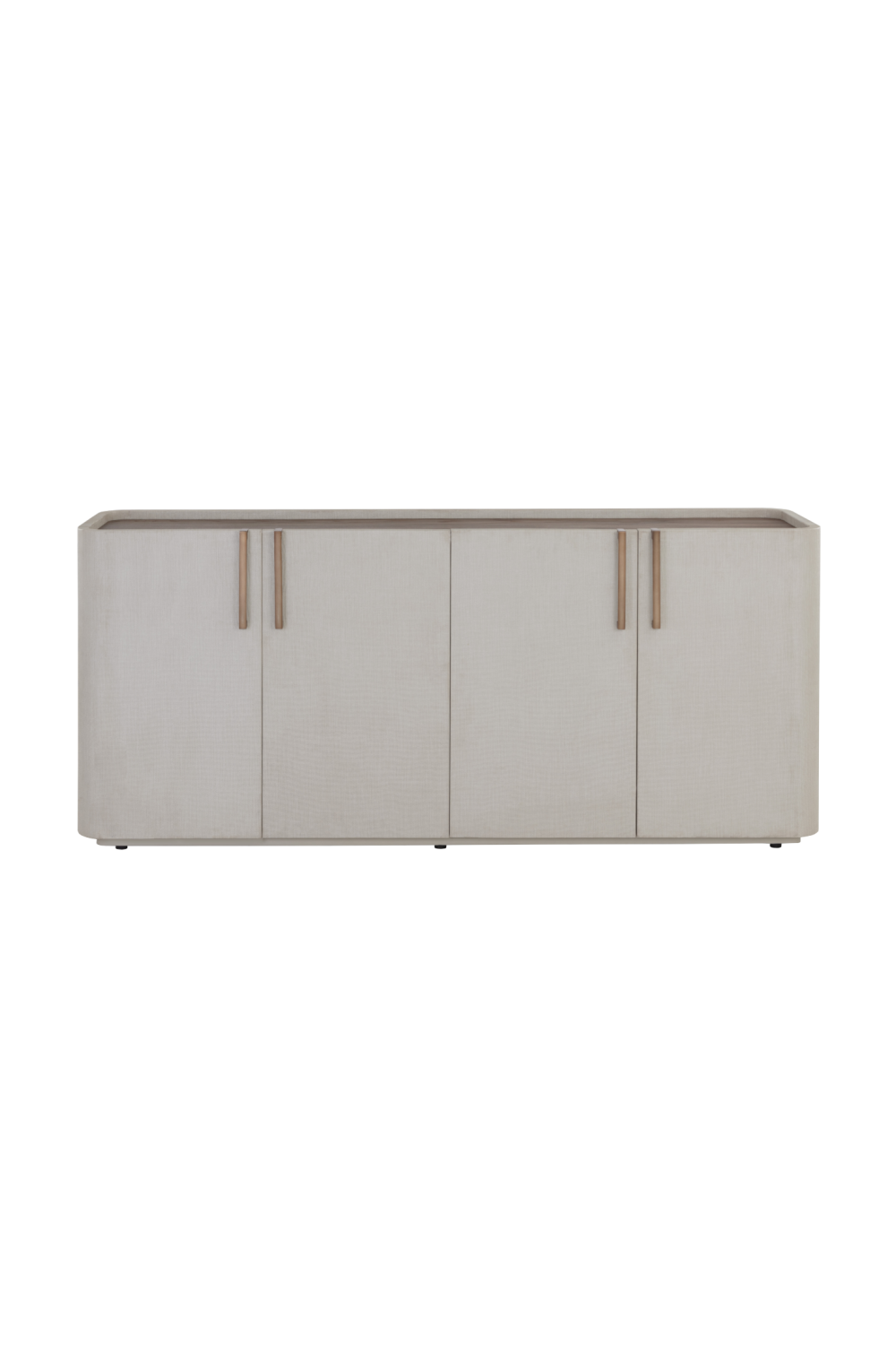Cream Leather 4-Door Sideboard by Splendido Jamille