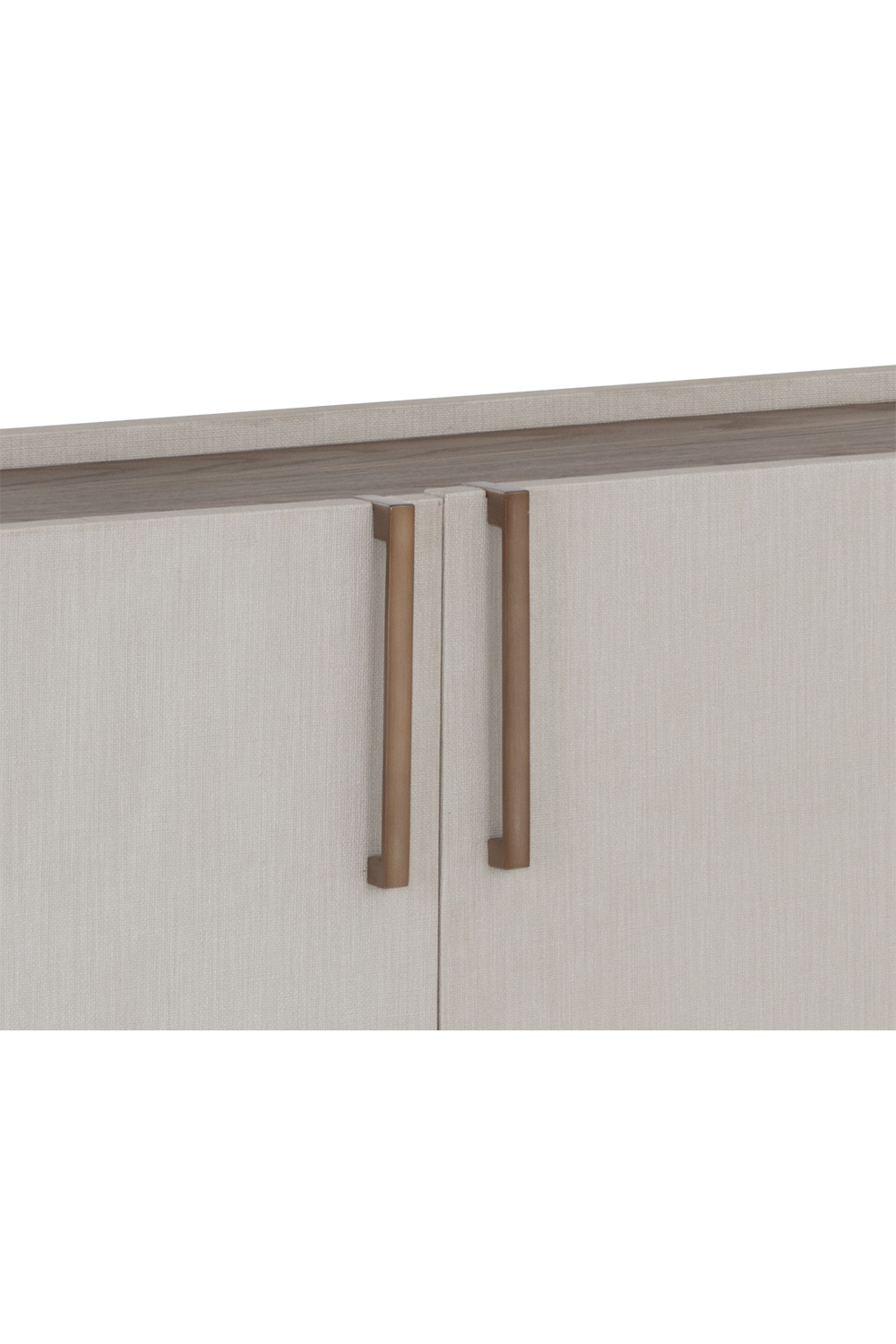 Cream Leather 4-Door Sideboard | Splendido Jamille