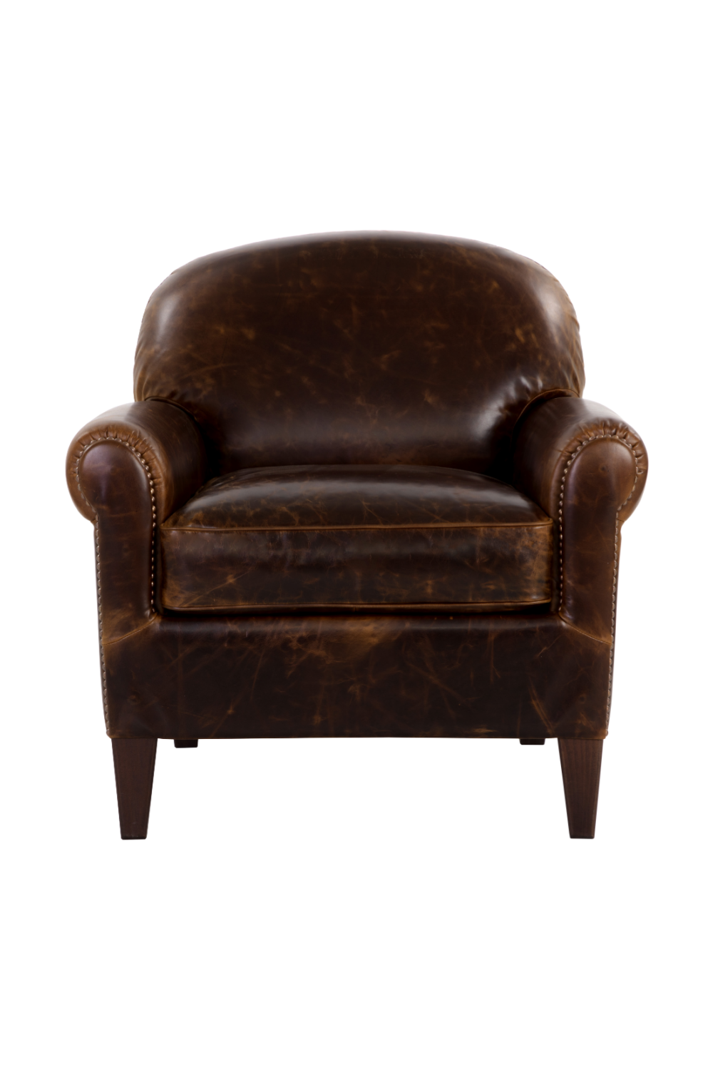 Sculpted Leather Lounge Chair by Splendido Bastoni Accent Chair, alternate view 3