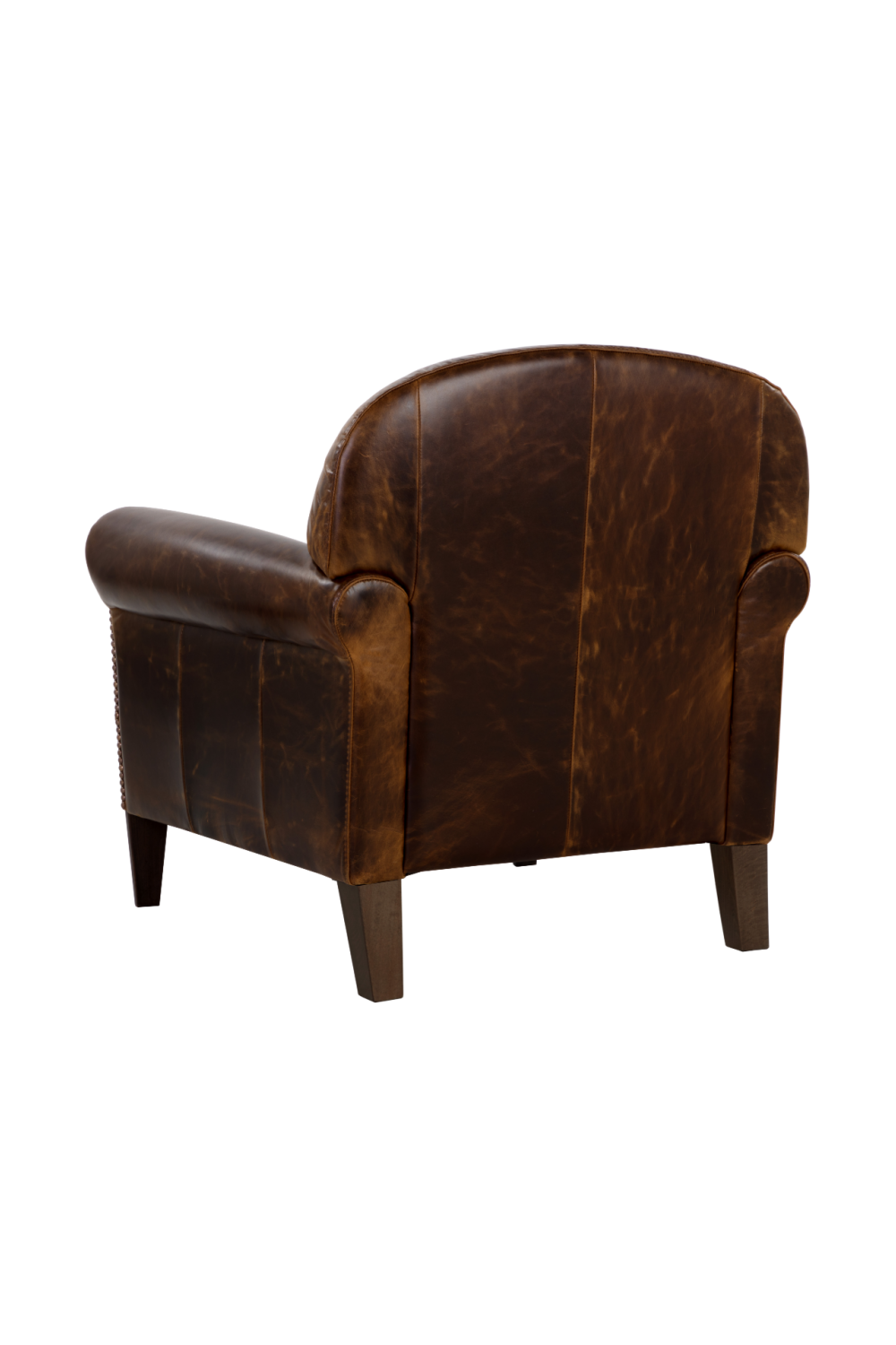 Sculpted Leather Lounge Chair by Splendido Bastoni Accent Chair, alternate view 5
