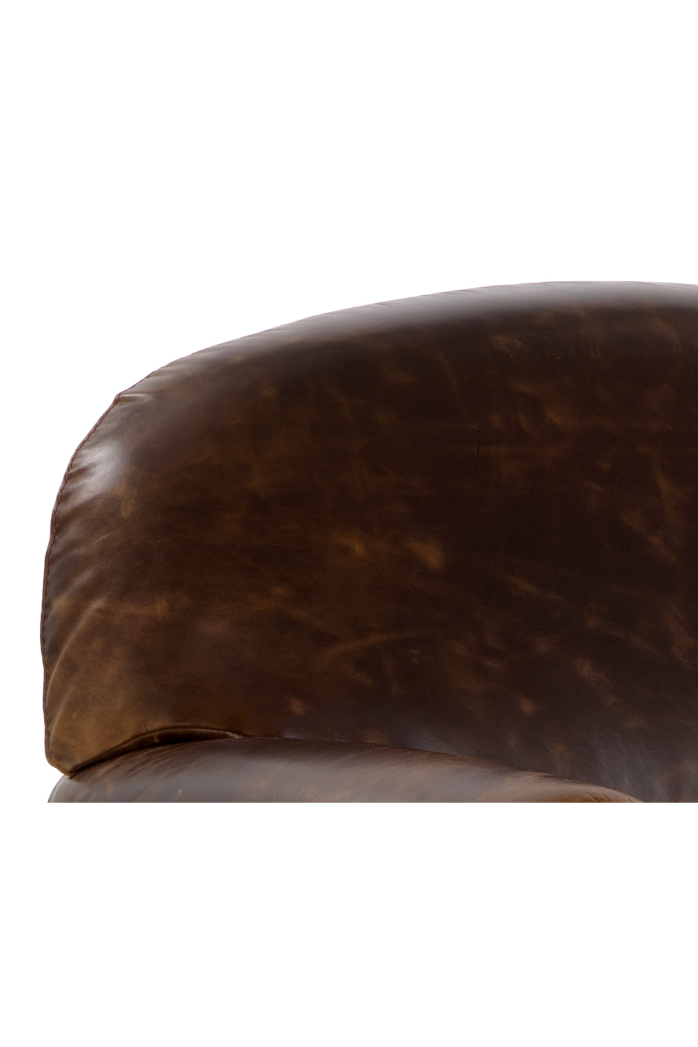 Sculpted Leather Lounge Chair by Splendido Bastoni Accent Chair, alternate view 7