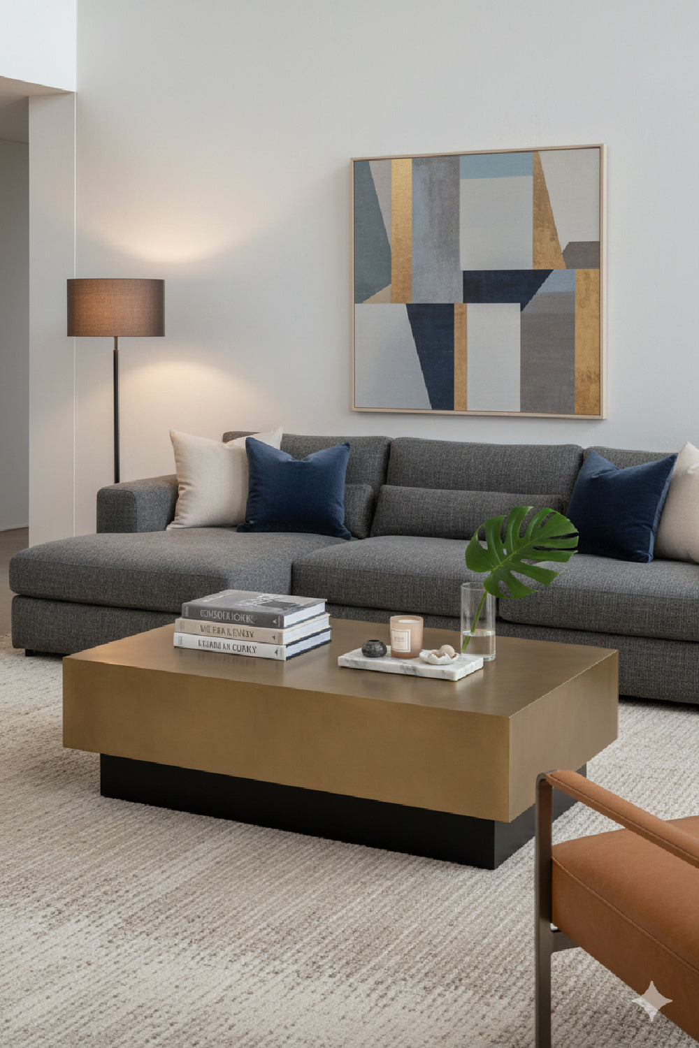 Modern European furniture - Steel Top Coffee Table - www.oroa.com