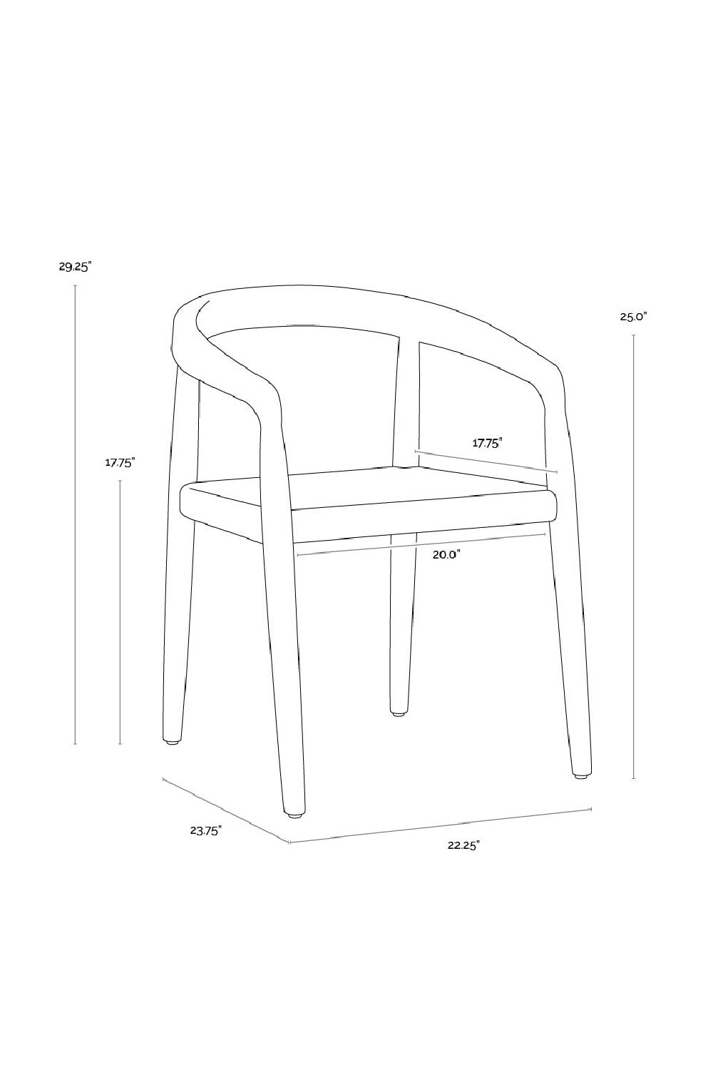 Woven Seat Indoor/Outdoor Dining Chair by Splendido Cayman, alternate view 13
