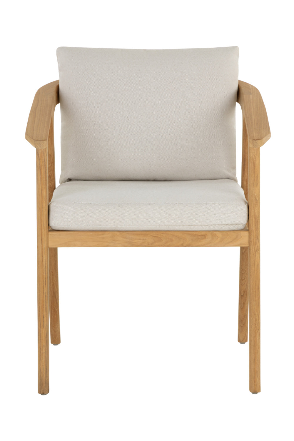 Modern European furniture - Cream Padded Outdoor Dining Chair - www.oroa.com