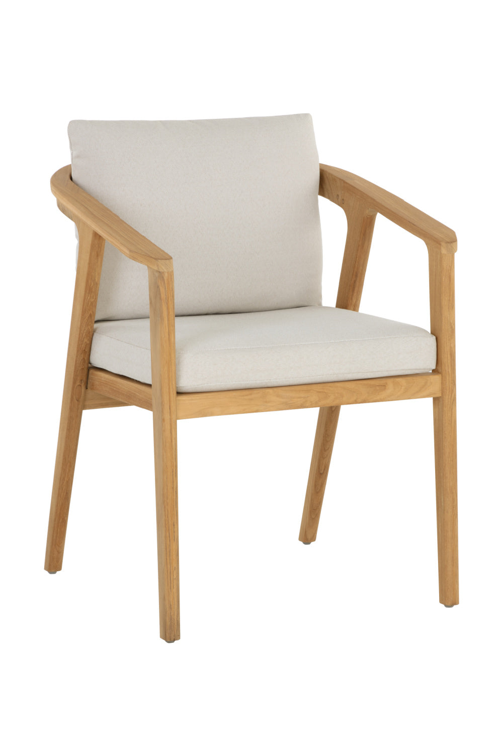Cream Padded Outdoor Dining Chair by Splendido Coraline, alternate view 3