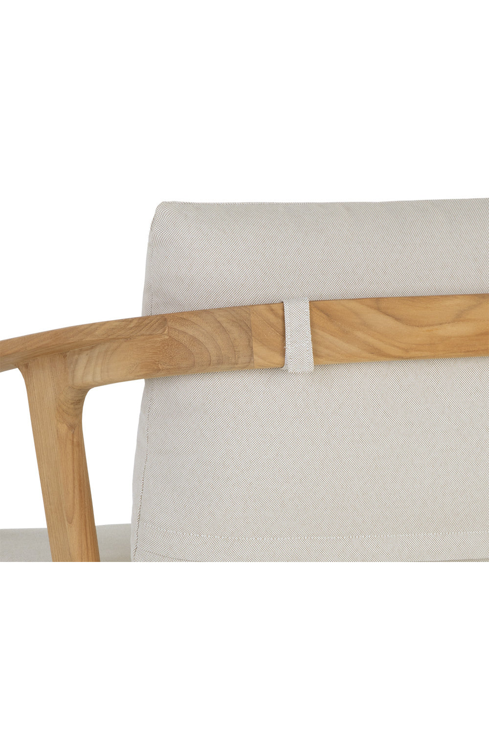Cream Padded Outdoor Dining Chair by Splendido Coraline, alternate view 7