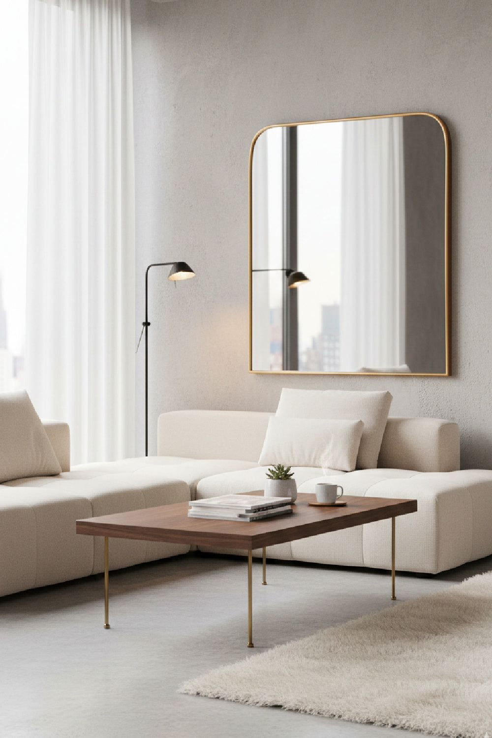 Iron Framed Wall Mirror by Splendido Calabasas, alternate view 2