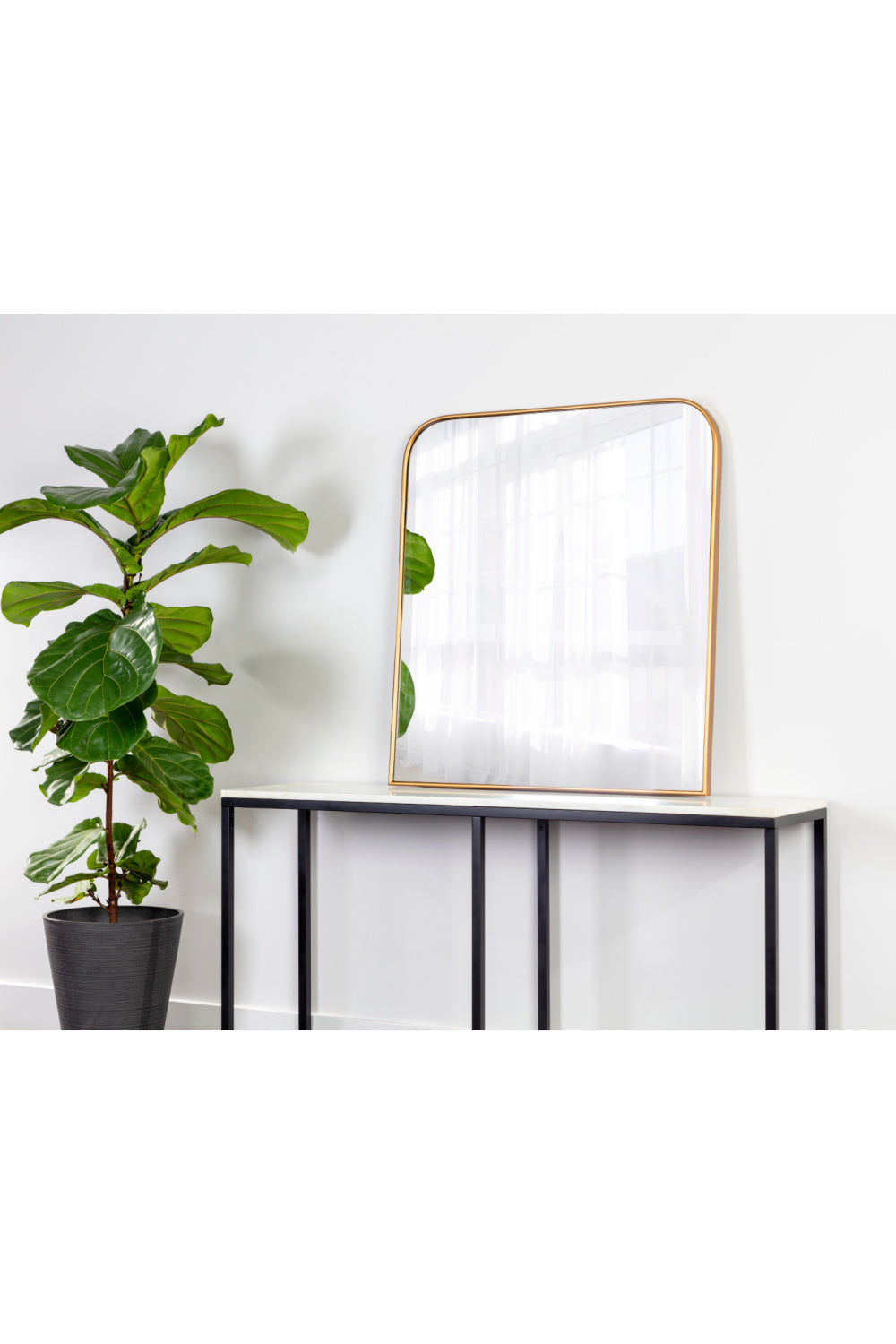 Iron Framed Wall Mirror by Splendido Calabasas, alternate view 4