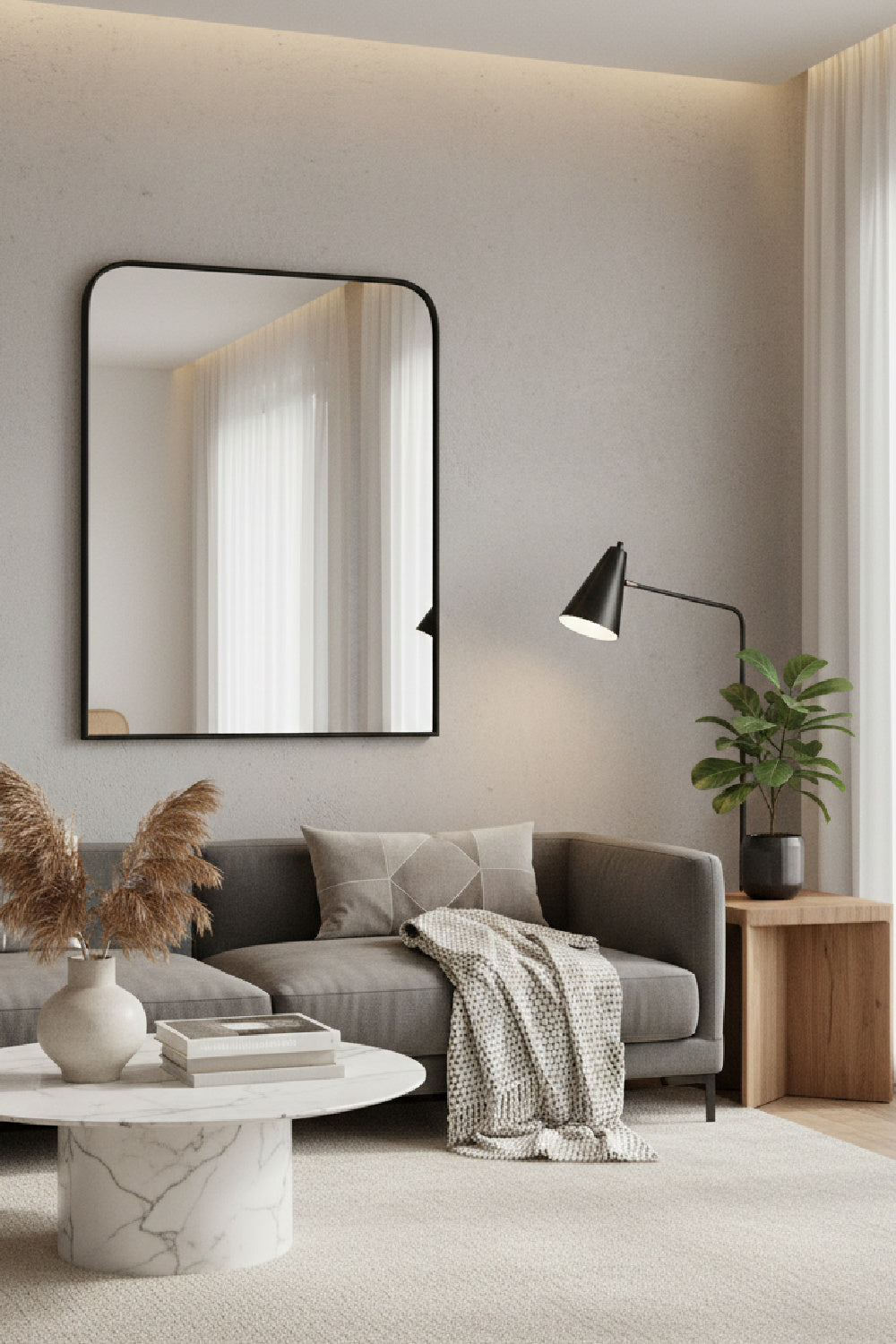 Iron Framed Wall Mirror | Splendido Calabasas | Oroa.com