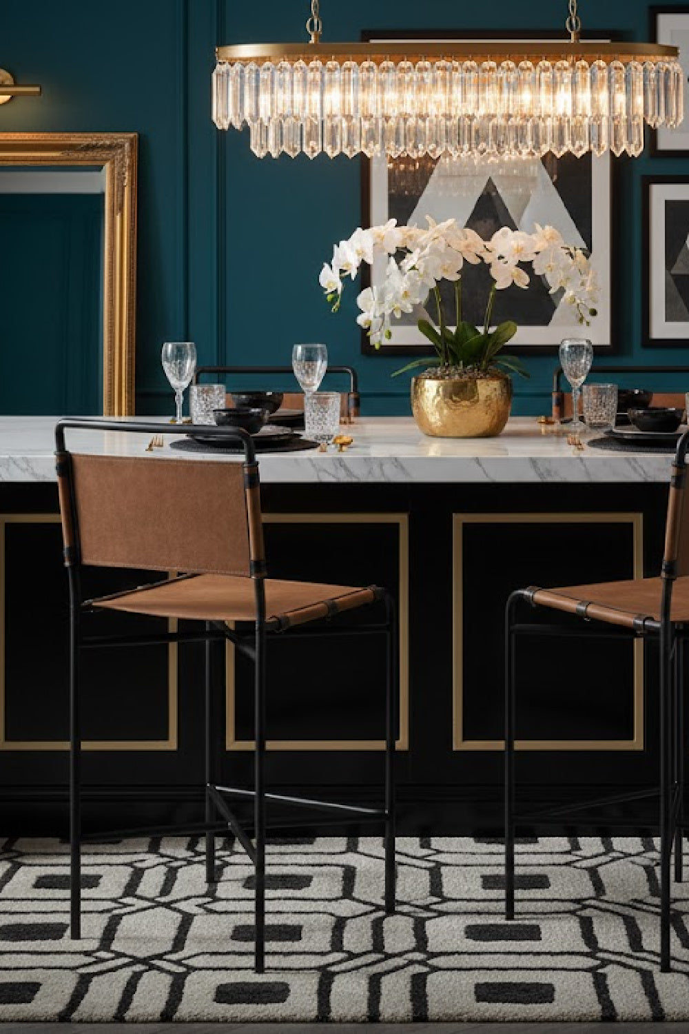 Classic Leather Counter Stool by Splendido Corrigan, alternate view 2