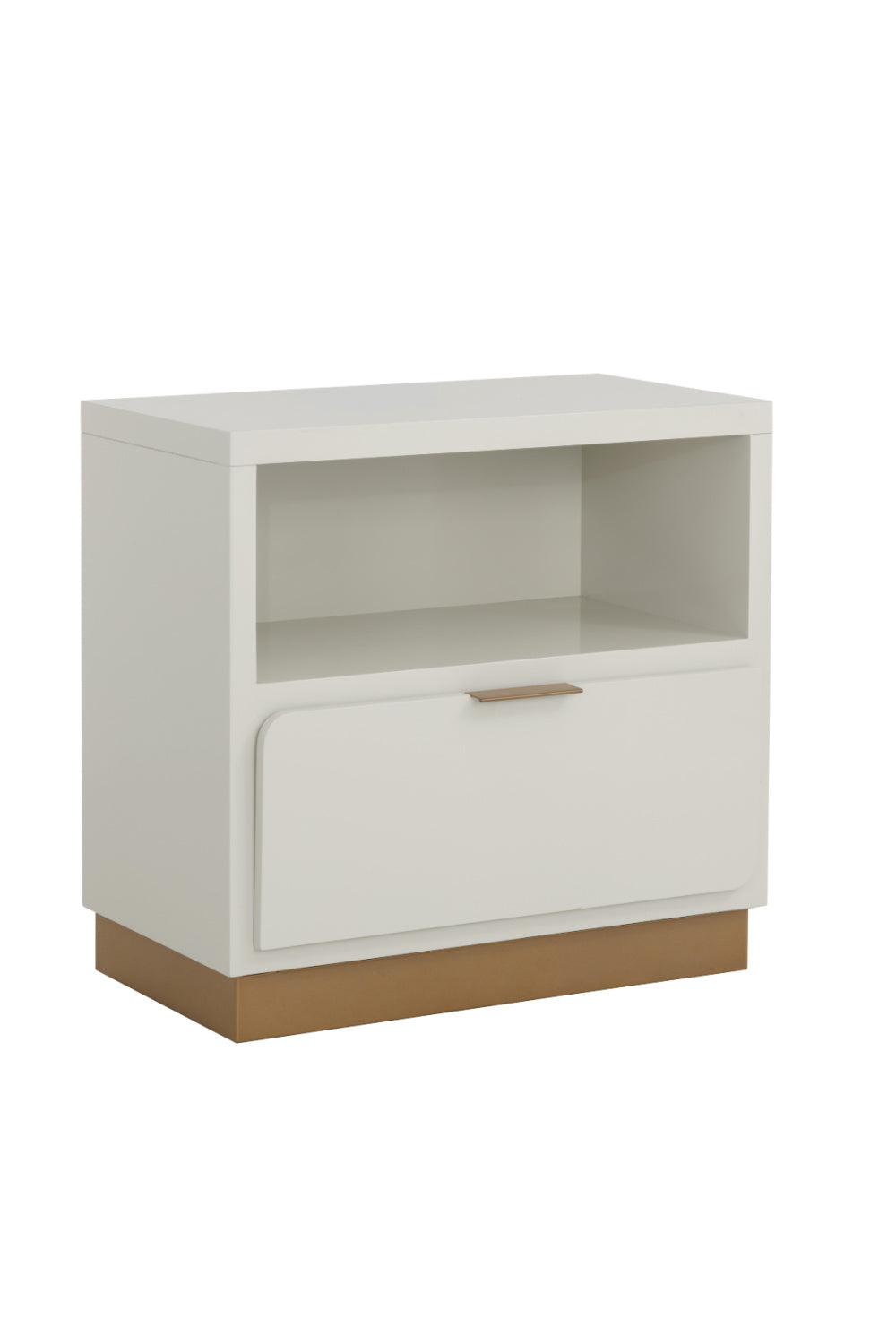 Rectangular Cream Bedside Table by Splendido Jenkins Nightstand