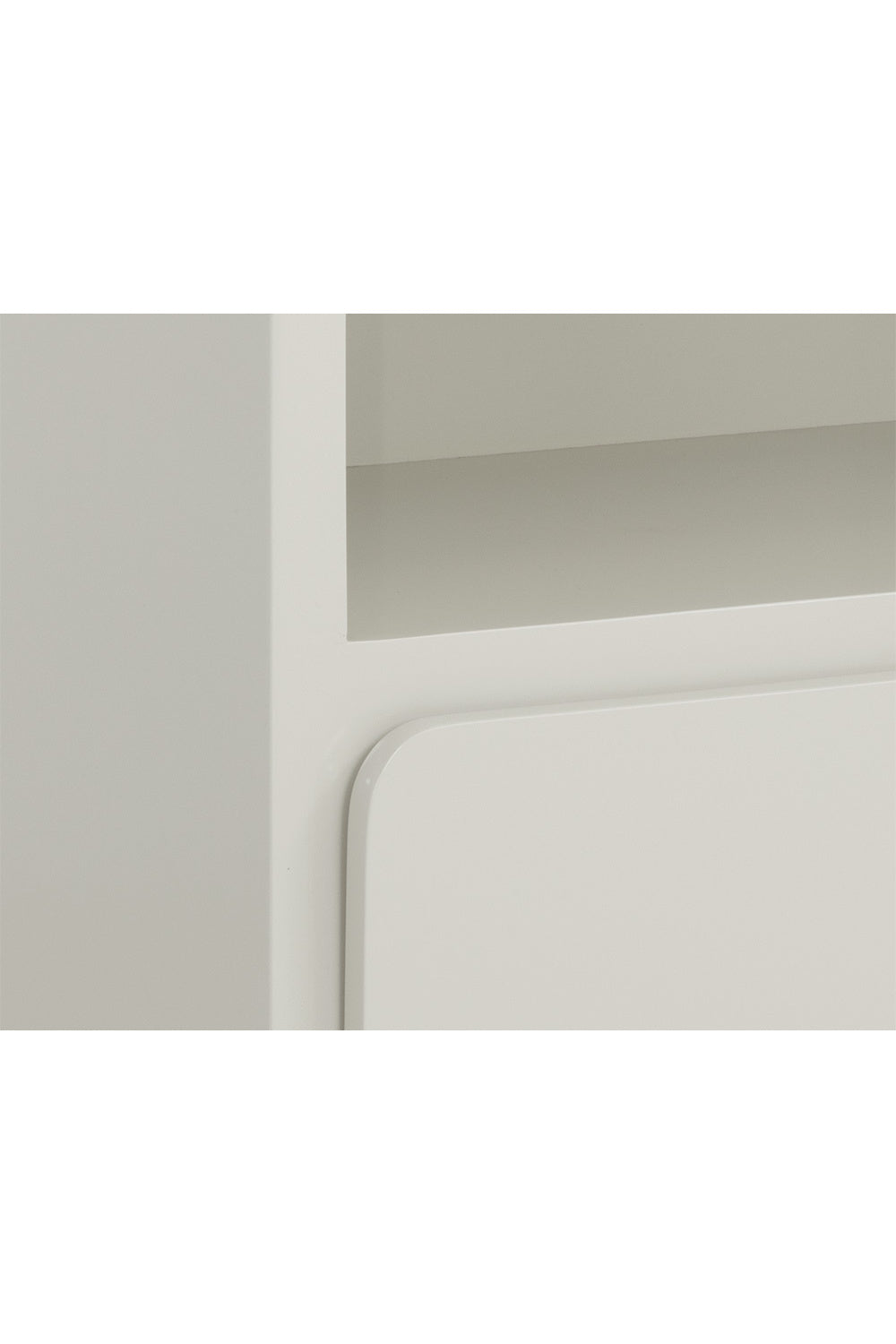 Rectangular Cream Bedside Table by Splendido Jenkins Nightstand, alternate view 5
