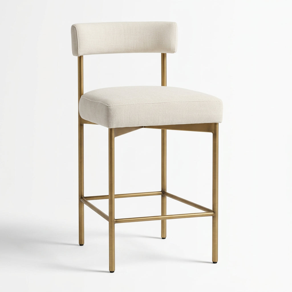 Low Back Fabric Counter Stool by Splendido Seneca Barstool