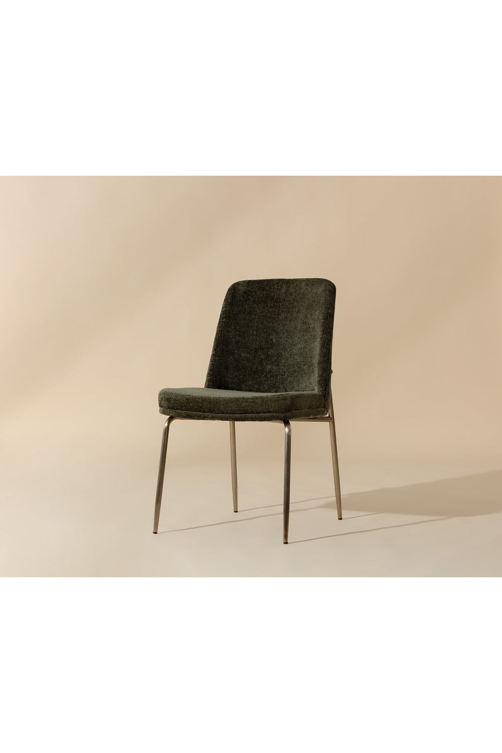 Modern European furniture - Green Fabric Dining Chairs (2) - www.oroa.com