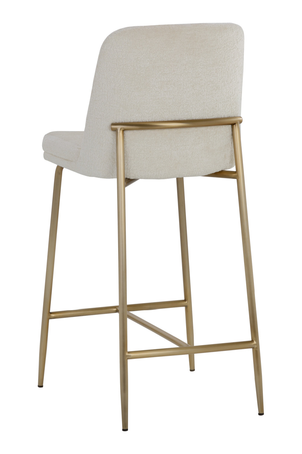 Antique Brass Fabric Counter Stool by Splendido Zeke, alternate view 5