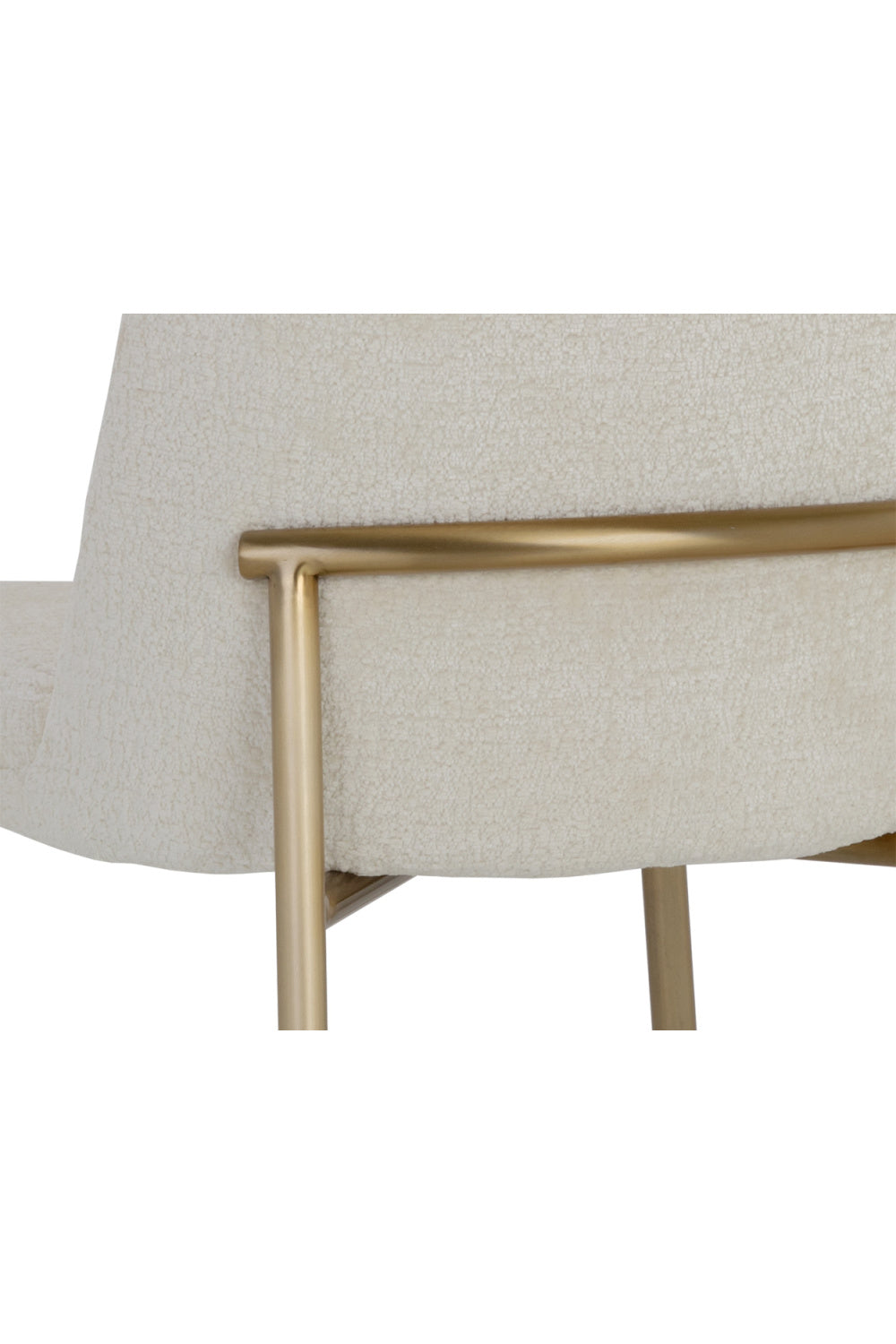 Antique Brass Fabric Counter Stool by Splendido Zeke, alternate view 6