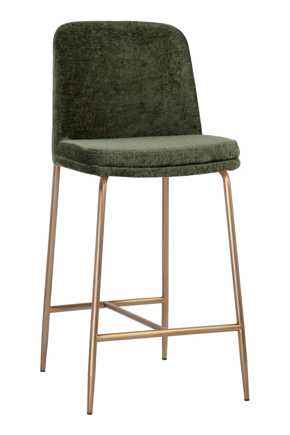 Antique Brass Fabric Counter Stool by Splendido Zeke, alternate view 10