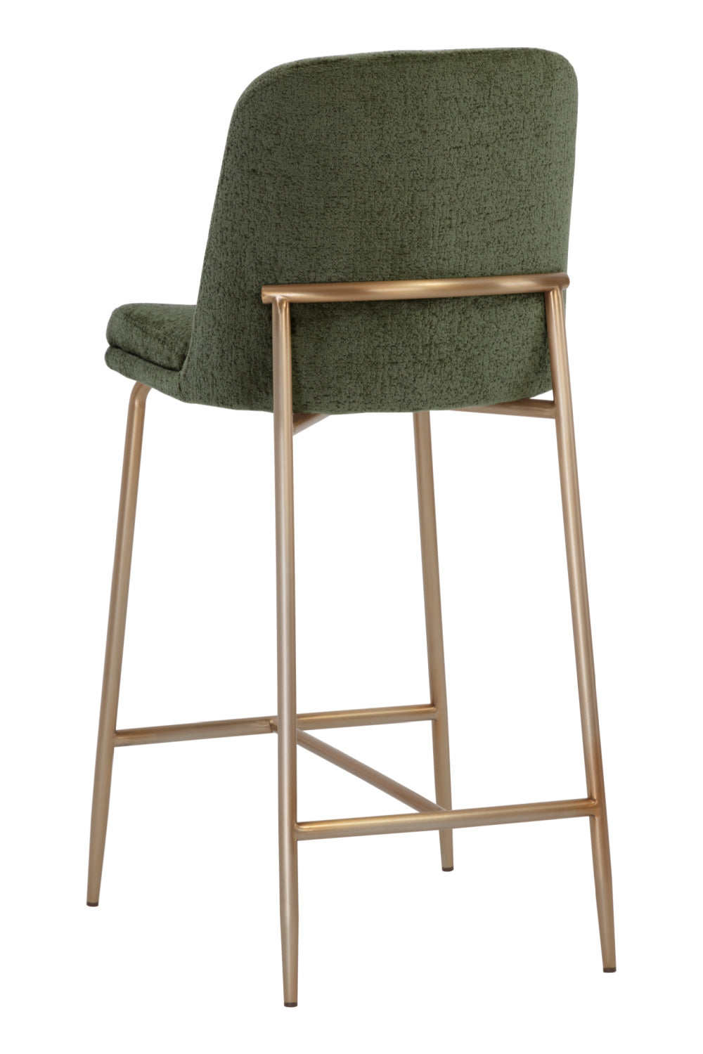 Antique Brass Fabric Counter Stool by Splendido Zeke, alternate view 13