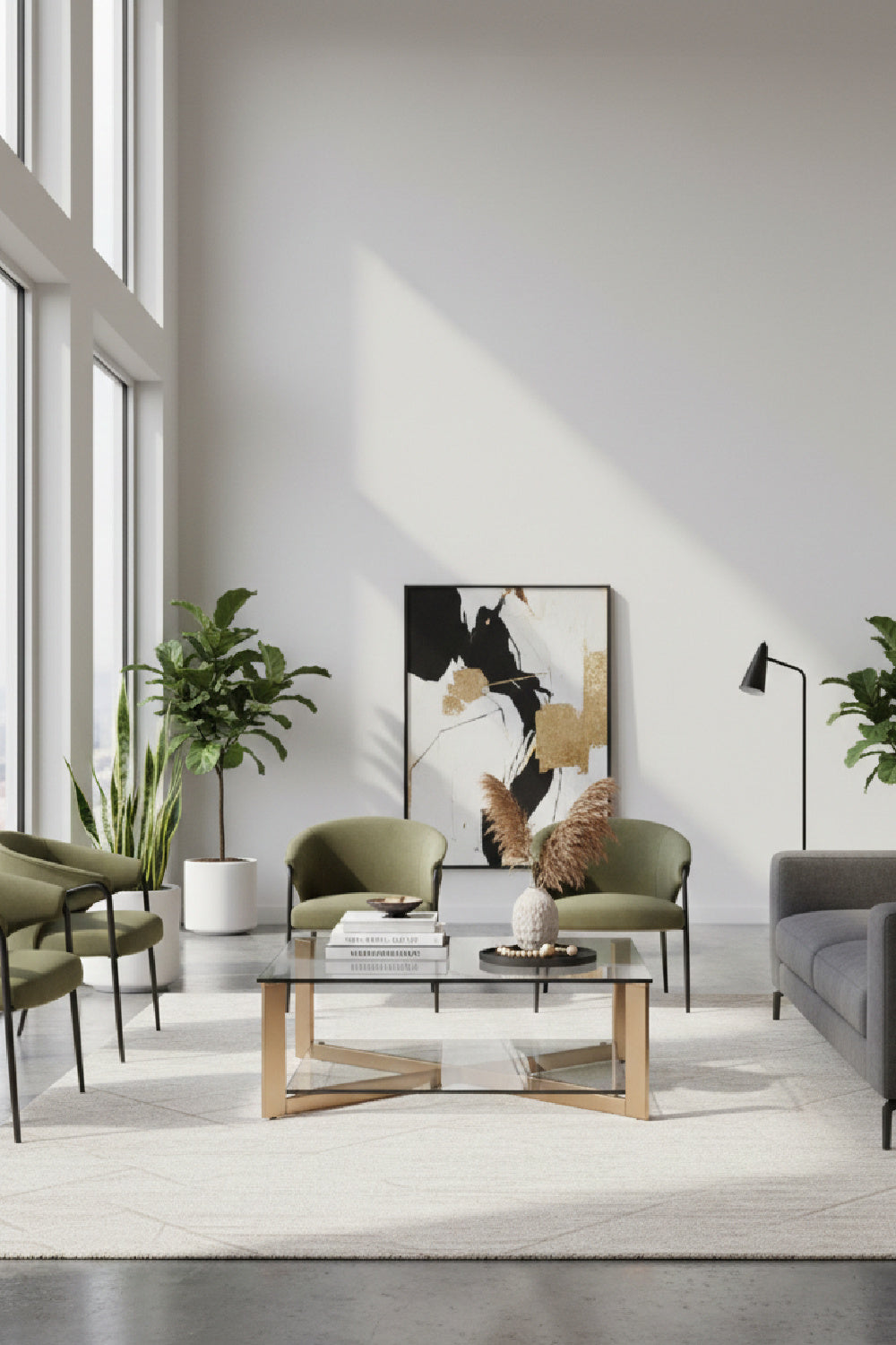 Square Glass Coffee Table by Splendido Xavier, alternate view 2