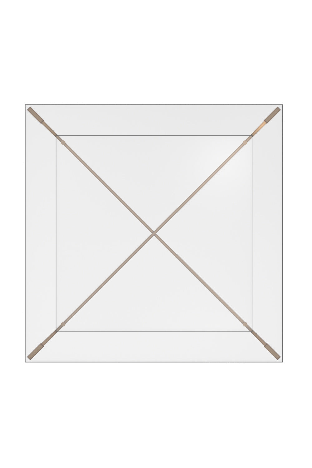 Square Glass Coffee Table by Splendido Xavier, alternate view 5