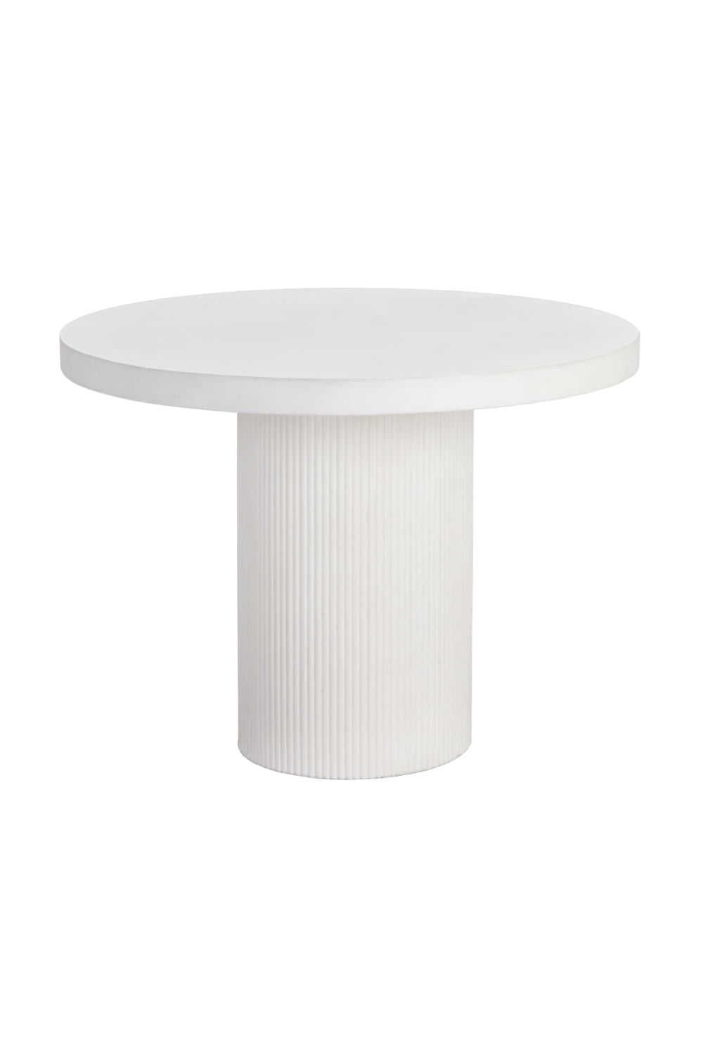 White Concrete Indoor/Outdoor Dining Table by Splendido Nicolette
