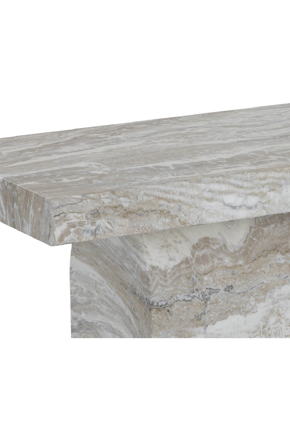 Sand Marble Concrete Outdoor Bench by Splendido Colohan Outdoor Lounge Chair, alternate view 5