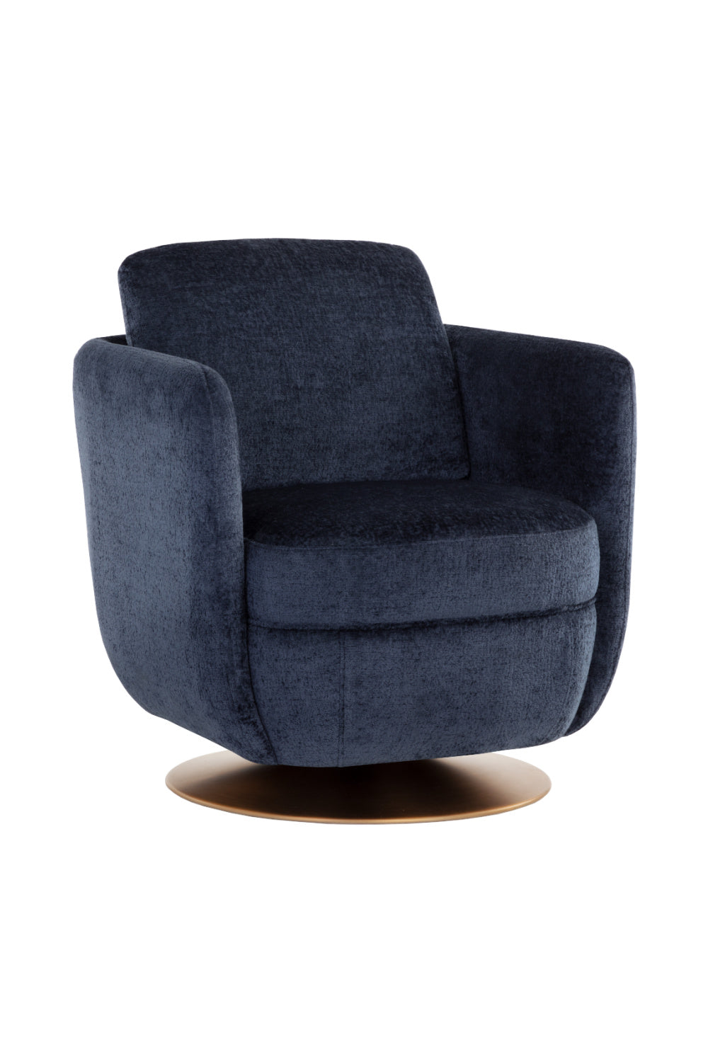 Gold Base Swivel Lounge Chair by Splendido Gilley Accent Chair