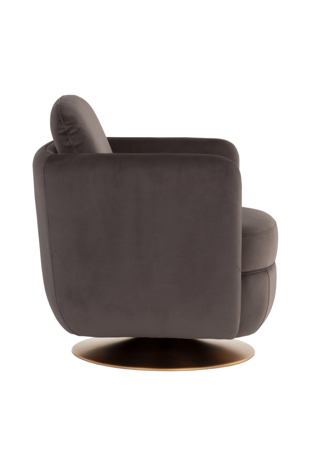 Gold Base Swivel Lounge Chair by Splendido Gilley Accent Chair, alternate view 14