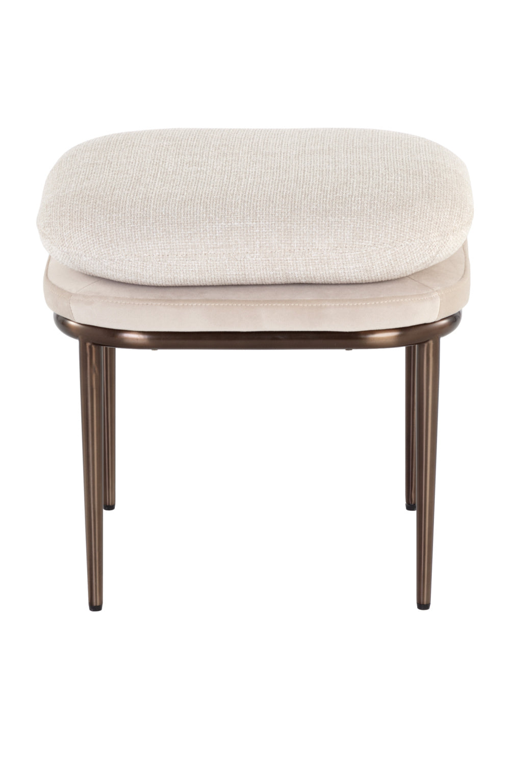 Cream Padded Stool by Splendido Koffi Accent Stool