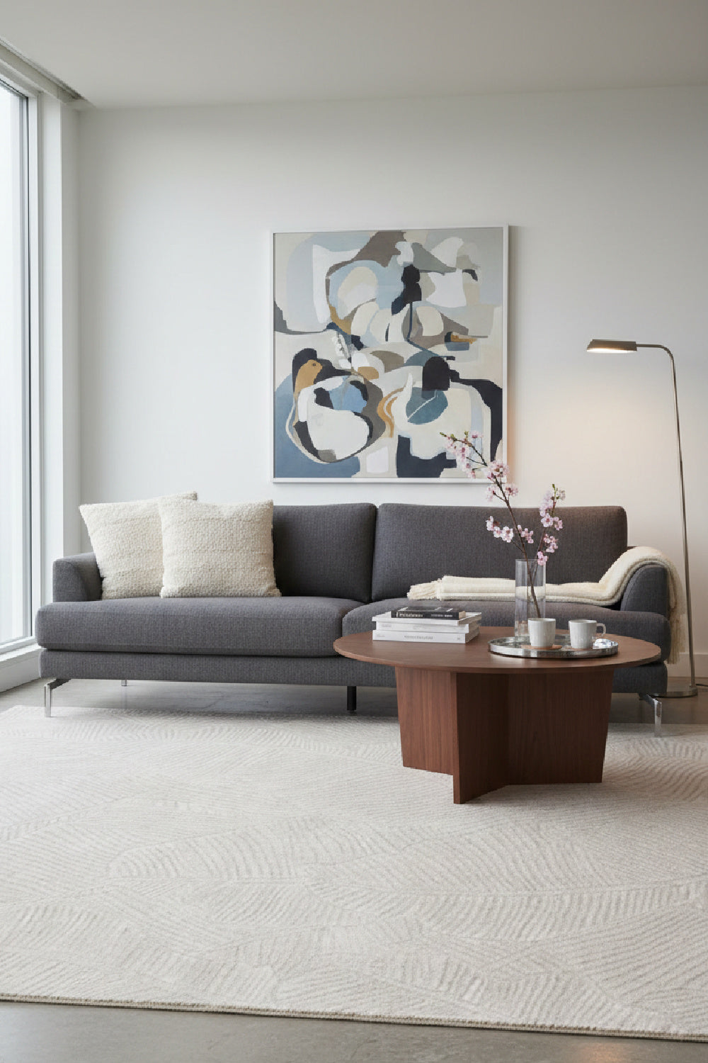 Viscose & Wool Hand-Tufted Area Rug by Splendido Calathea, alternate view 2