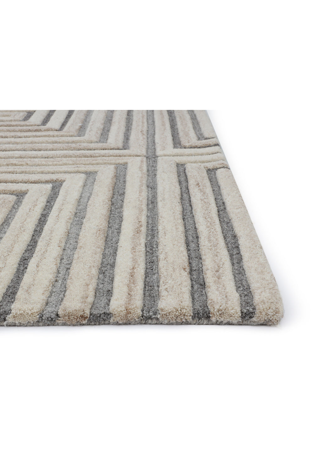 Hand-Tufted Beige Area Rug by Splendido Oslow, alternate view 5
