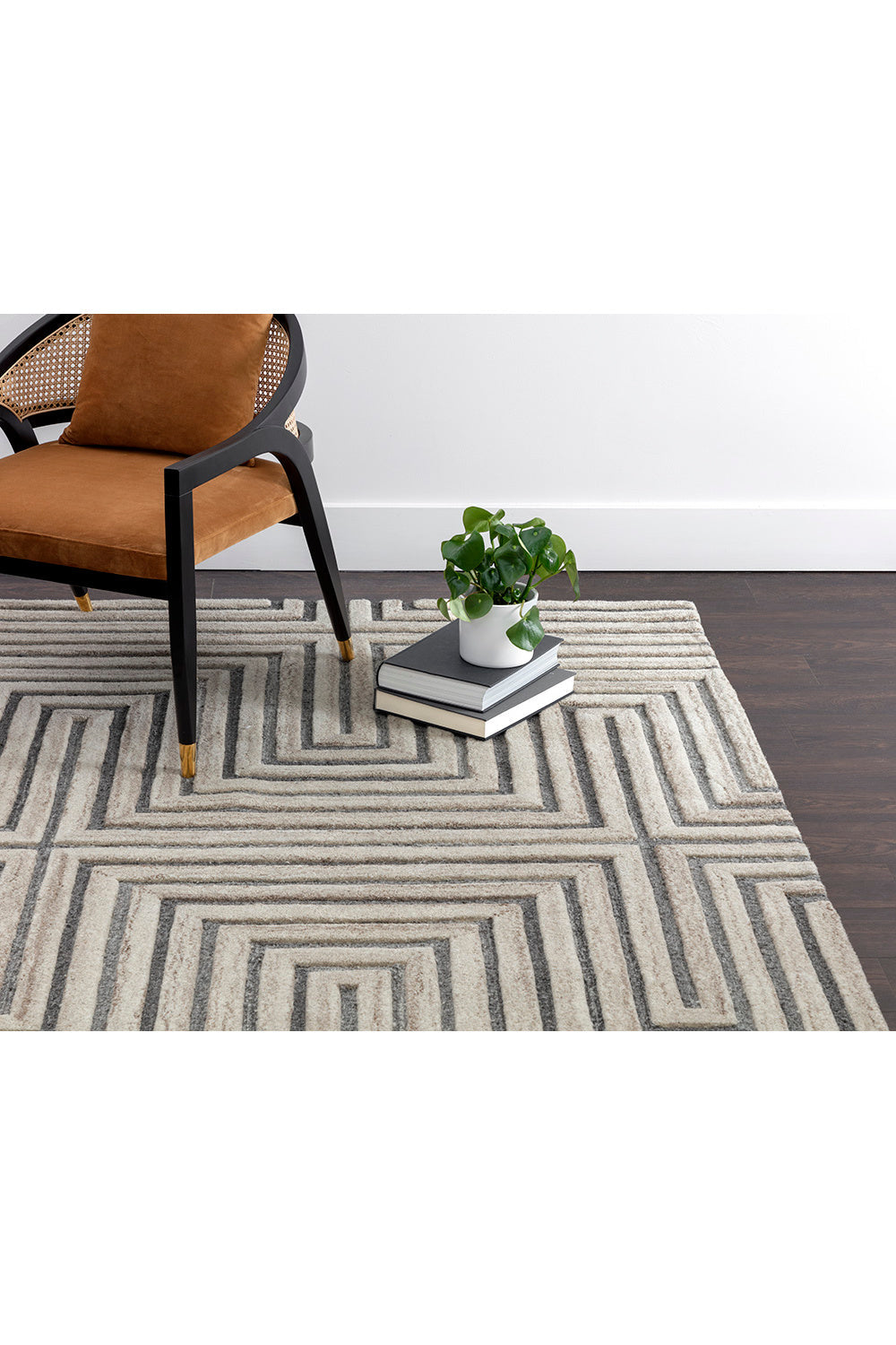 Hand-Tufted Beige Area Rug by Splendido Oslow, alternate view 16