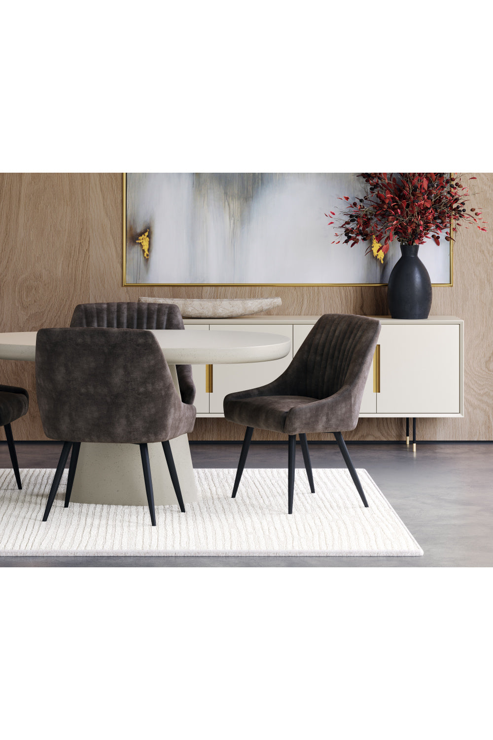 Hand-woven Wool Area Rug by Splendido Deva, alternate view 17
