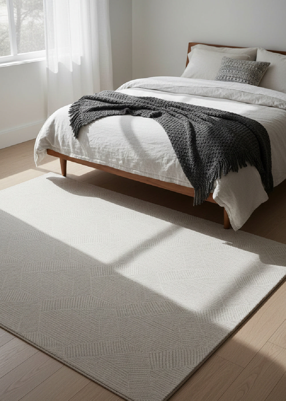Gray Hand-tufted Area Rug | Splendido Calais | Oroa.com