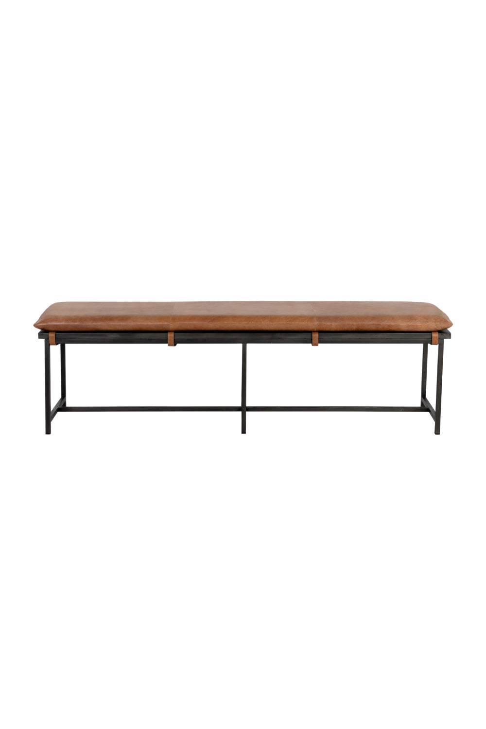 Tan Leather Bench by Splendido Zancor