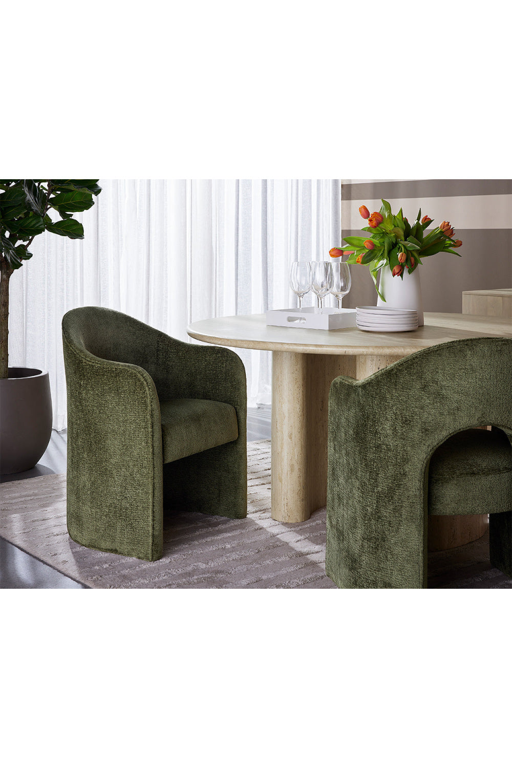 Hand-Tufted Taupe Area Rug by Splendido Tazma, alternate view 10
