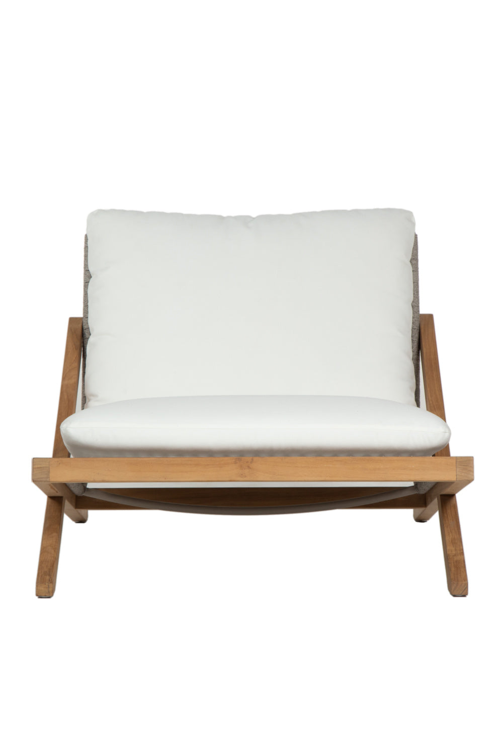 Teak Framed Indoor/Outdoor Lounge Chair by Splendido Bari Accent Chair, alternate view 3